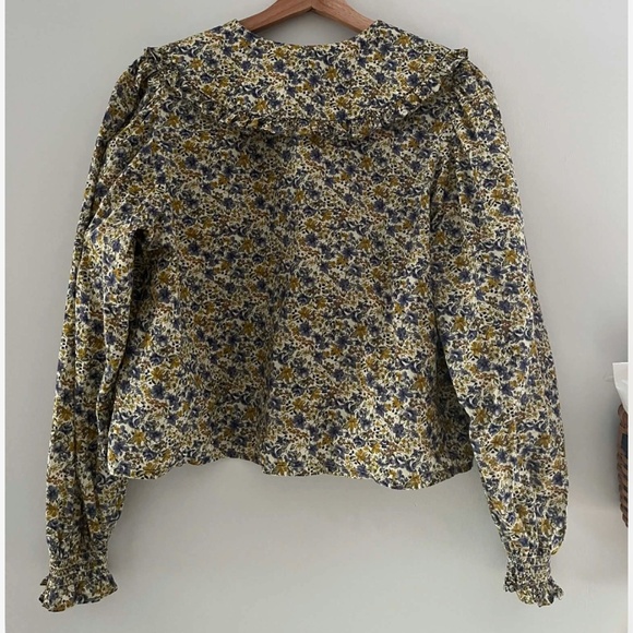 Oak Meadow Floral Lucia Blouse S EUC - Picture 2 of 5